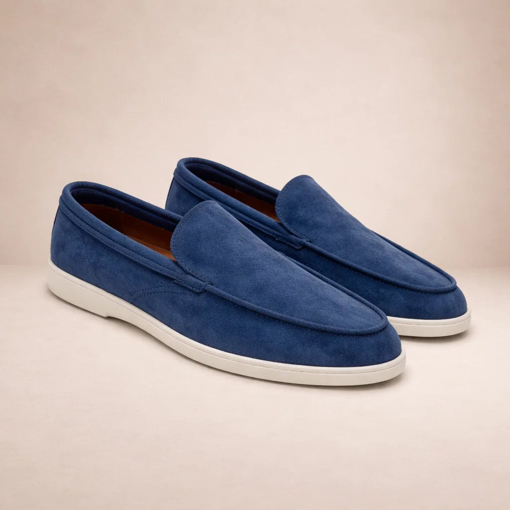 Men's Regular Fit Leather Loafers Slip-On - view 6