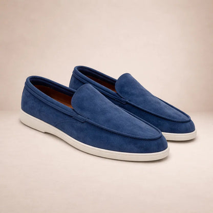 Men's Regular Fit Leather Loafers Slip-On - view 6