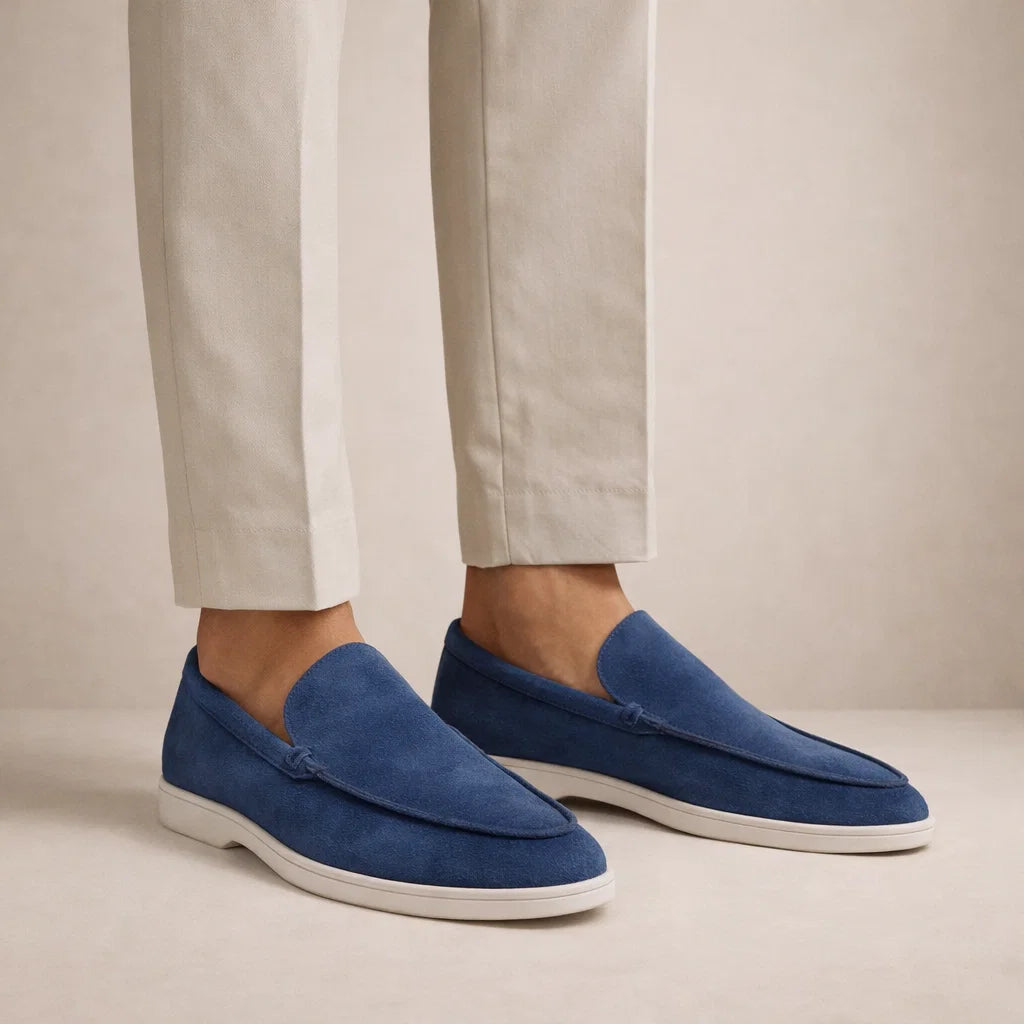Men's Regular Fit Leather Loafers Slip-On - view 7