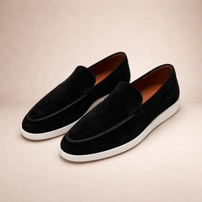 Men's Regular Fit Leather Loafers Slip-On - view 8