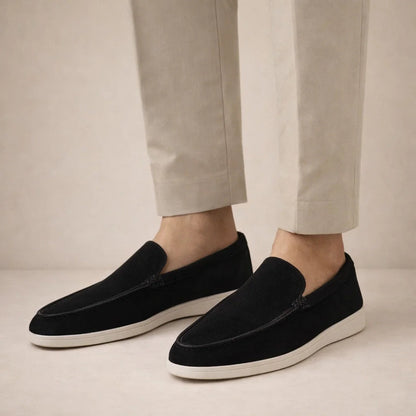 Men's Regular Fit Leather Loafers Slip-On - view 9