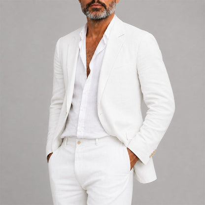 Men's Relaxed Blazer and Pants Suit Set - view 4