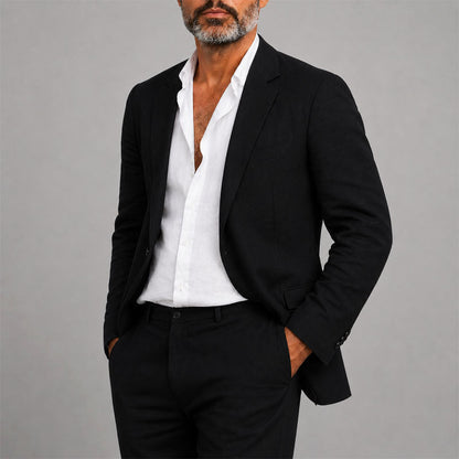 Men's Relaxed Blazer and Pants Suit Set - view 5