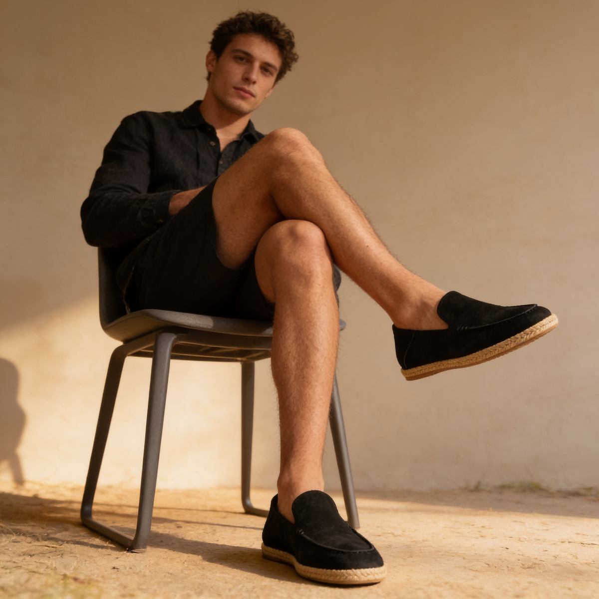 Men's Suede Espadrille Loafers Casual Summer - view 6