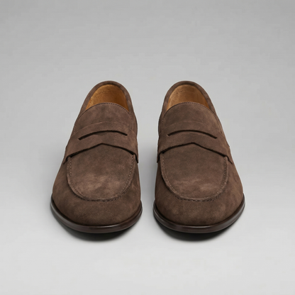 Men's Suede Penny Loafers Smart Casual - view 5