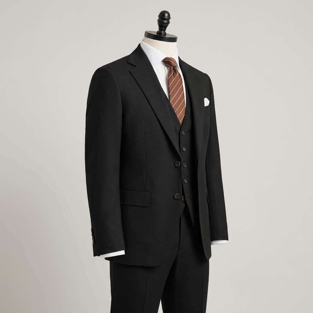 Men's Three-Piece Suit with Blazer Waistcoat and Trousers - view 7
