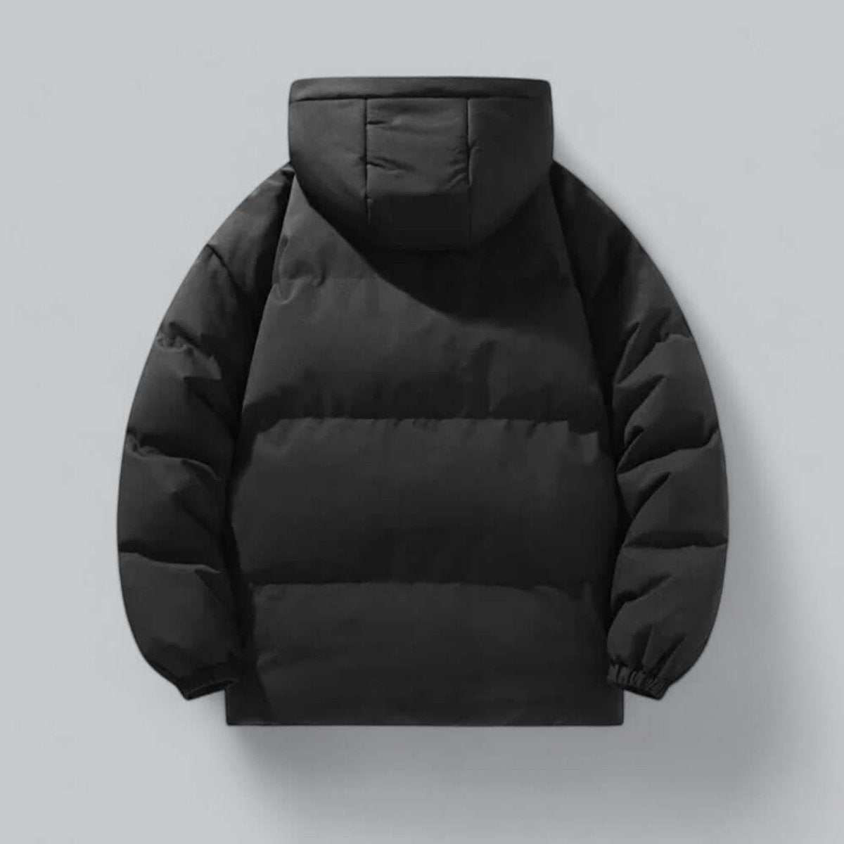 Men's Waterproof Hooded Puffer Bomber Jacket Detachable Hood - view 2