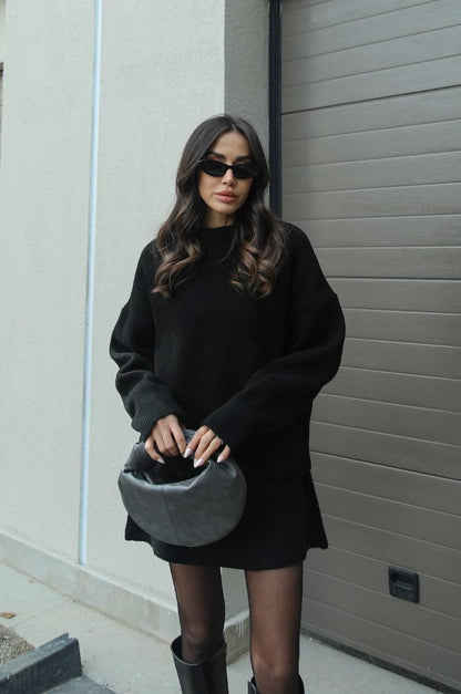 Amy Knit Set – Chic and Cozy Top & Skirt Matching Outfit for Women
