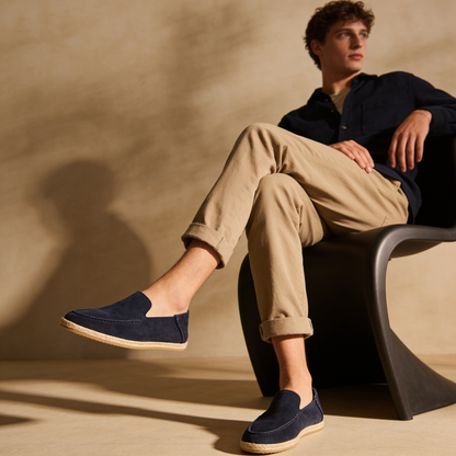 Men's Suede Espadrille Loafers, Casual Summer