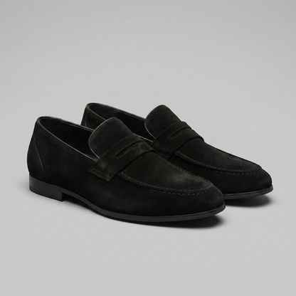 Men's Suede Penny Loafers, Smart Casual