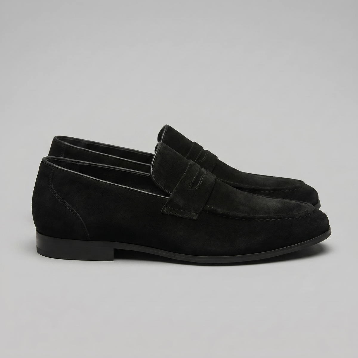 Men's Suede Penny Loafers, Smart Casual