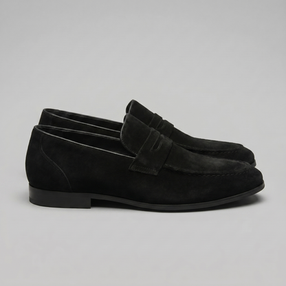 Men's Suede Penny Loafers, Smart Casual