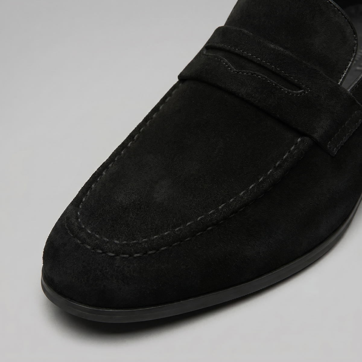 Men's Suede Penny Loafers, Smart Casual