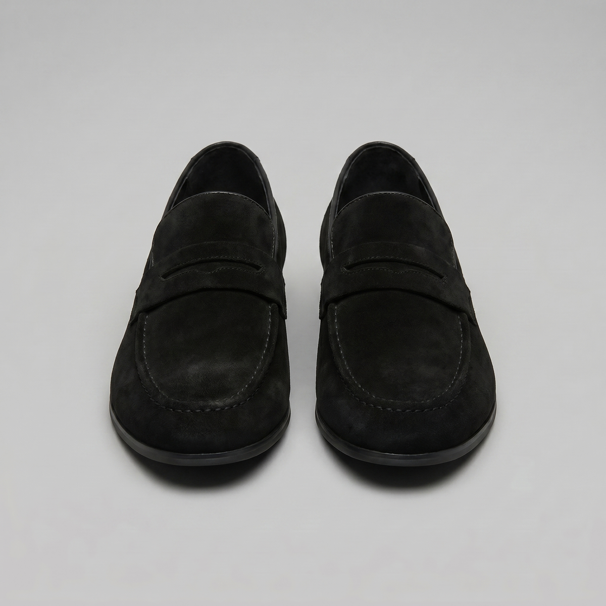 Men's Suede Penny Loafers, Smart Casual
