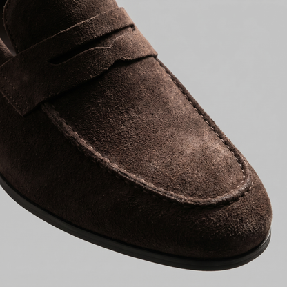 Men's Suede Penny Loafers, Smart Casual