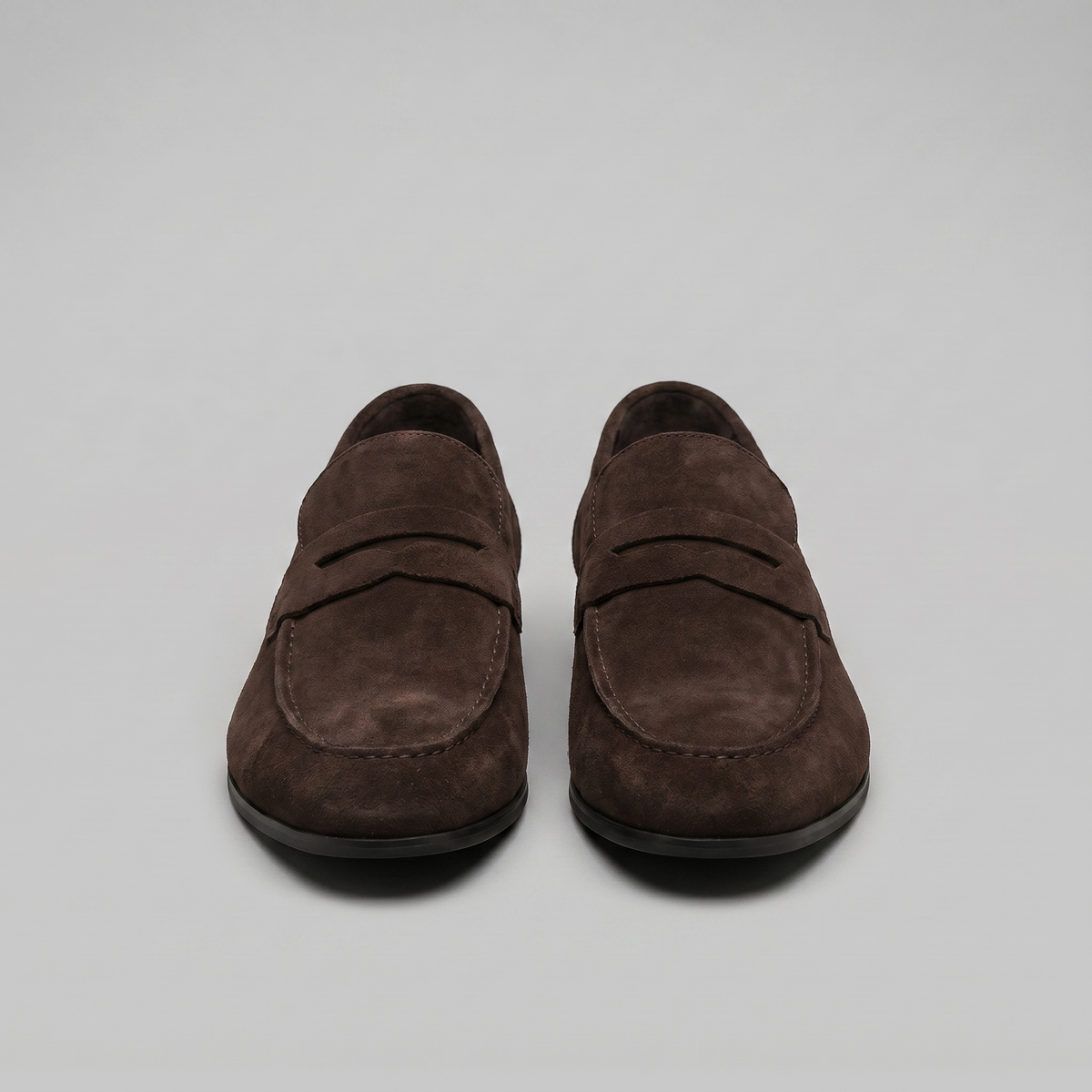 Men's Suede Penny Loafers, Smart Casual