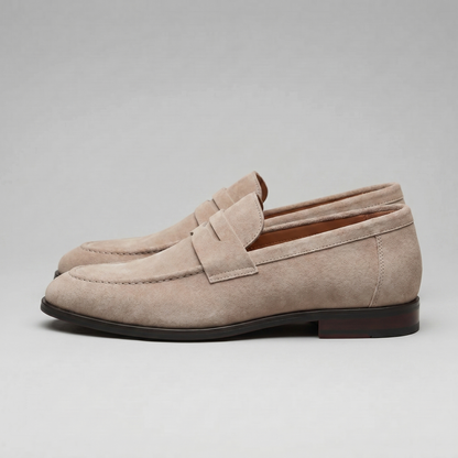 Men's Suede Penny Loafers, Smart Casual