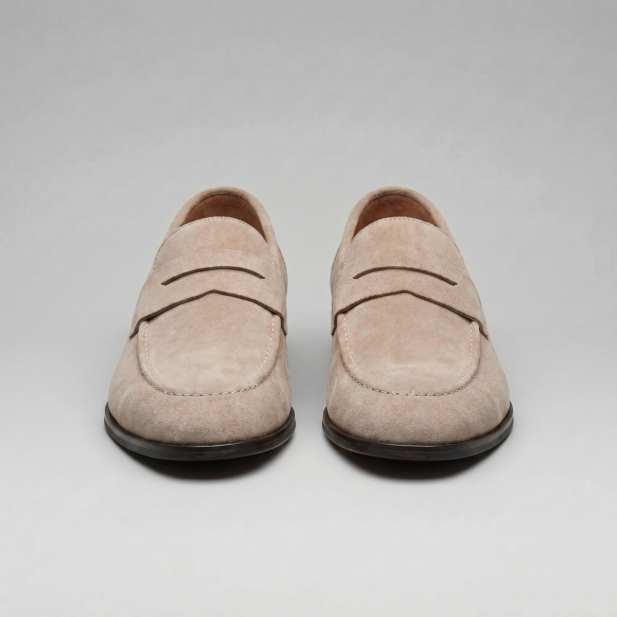 Men's Suede Penny Loafers, Smart Casual