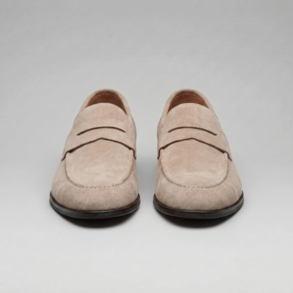 Men's Suede Penny Loafers, Smart Casual