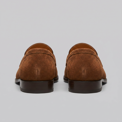Men's Suede Penny Loafers, Smart Casual