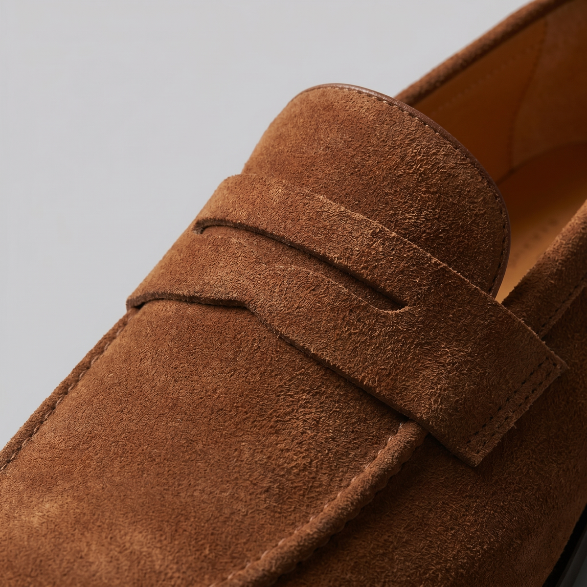 Men's Suede Penny Loafers, Smart Casual