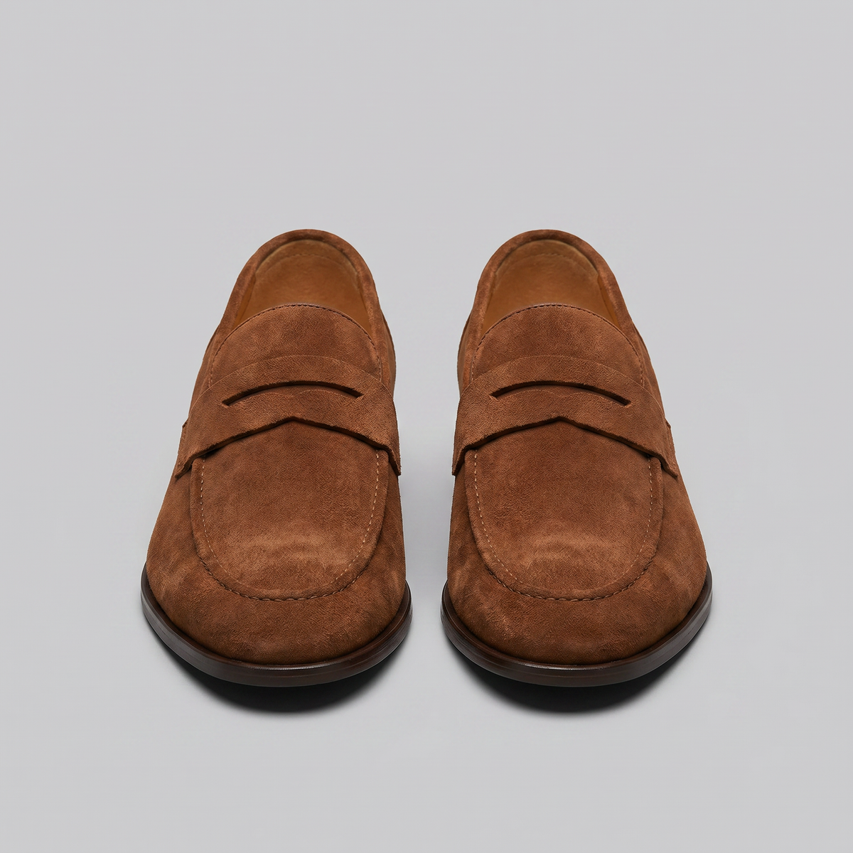 Men's Suede Penny Loafers, Smart Casual