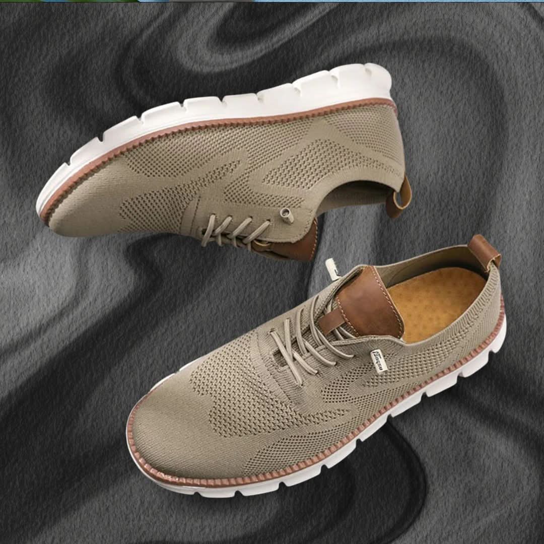 Unisex orthopedic wide toe box walking shoes, front view