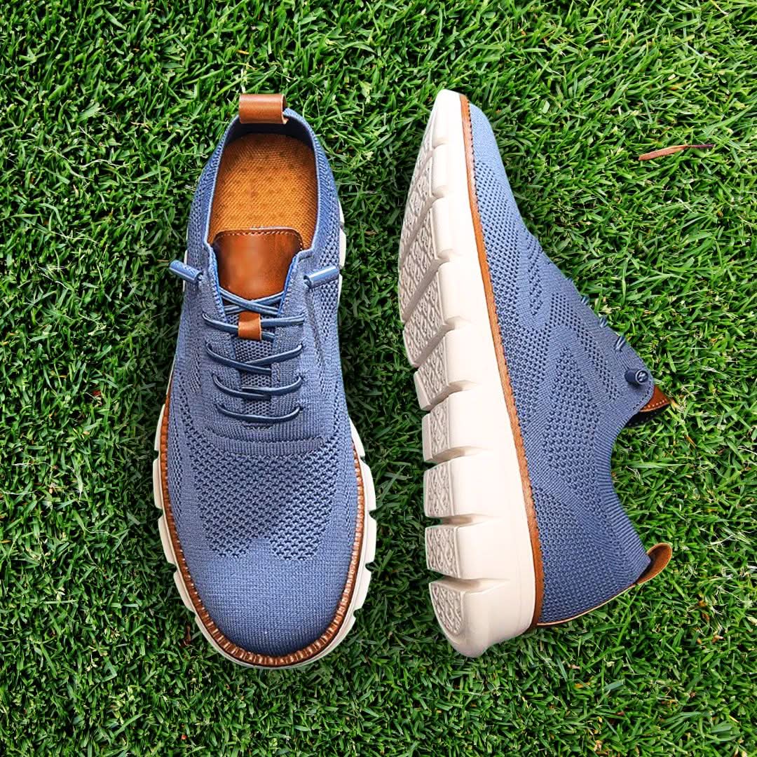 Unisex orthopedic wide toe box walking shoes, worn on foot