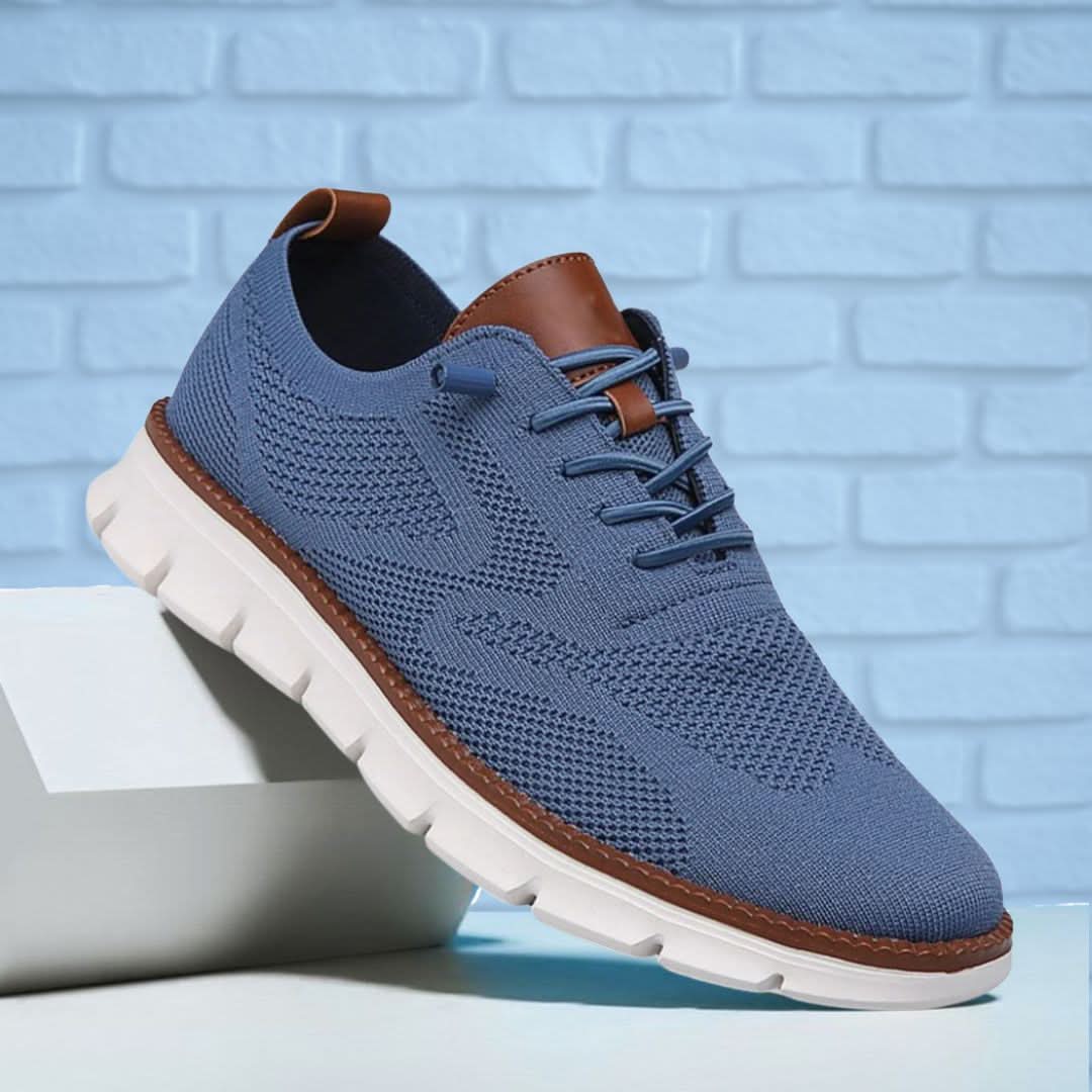 Unisex orthopedic wide toe box walking shoes, lifestyle shot