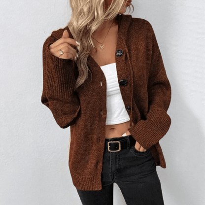 Women's Button-Front Cardigan with Quilted Panels - view 2