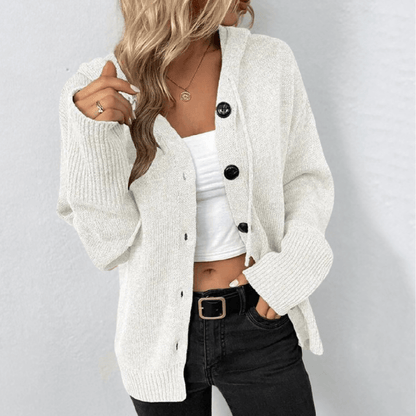 Women's Button-Front Cardigan with Quilted Panels - view 4