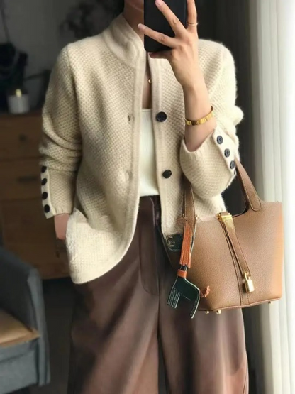 Women's Cashmere Button Cardigan - view 2
