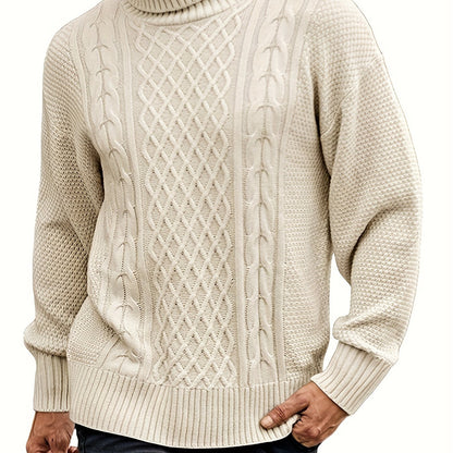 Women's Classic Cable-Knit Turtleneck Sweater - view 1