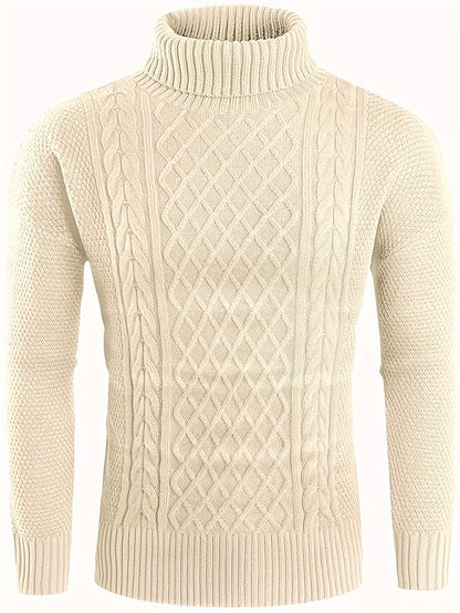 Women's Classic Cable-Knit Turtleneck Sweater - view 5