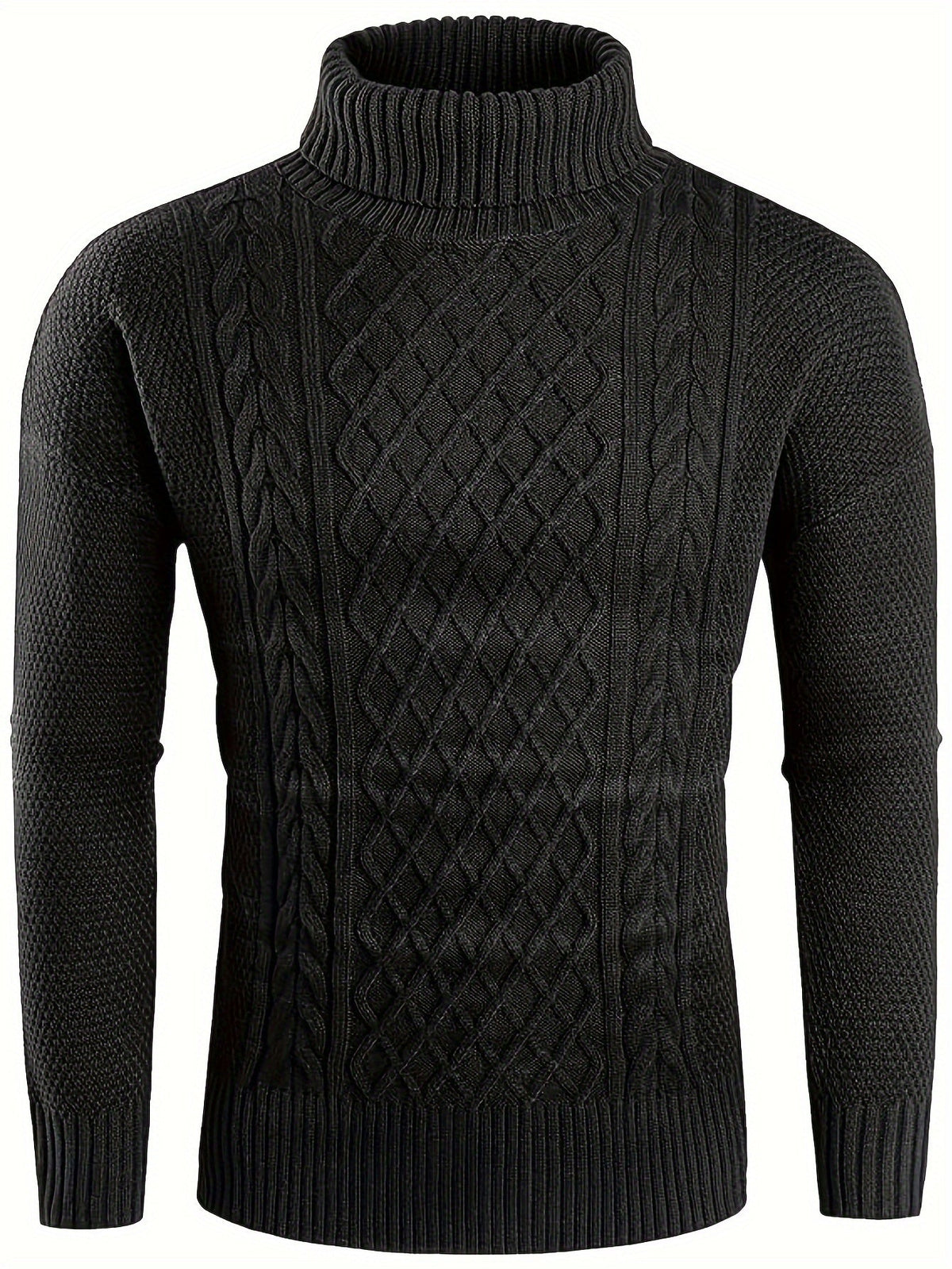 Women's Classic Cable-Knit Turtleneck Sweater - view 9