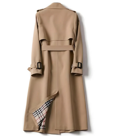 Women's Classic Trench Coat with Belted Waist - view 8