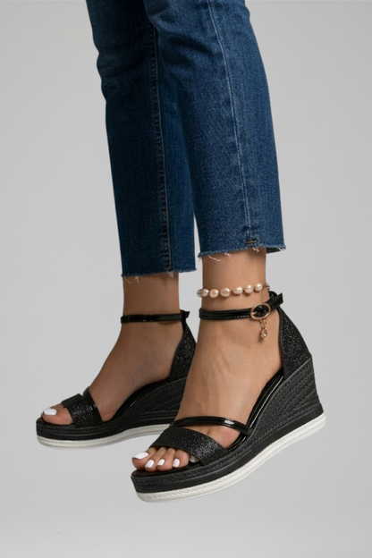 Women's Cushioned Platform Sandals, Slip-On - view 6
