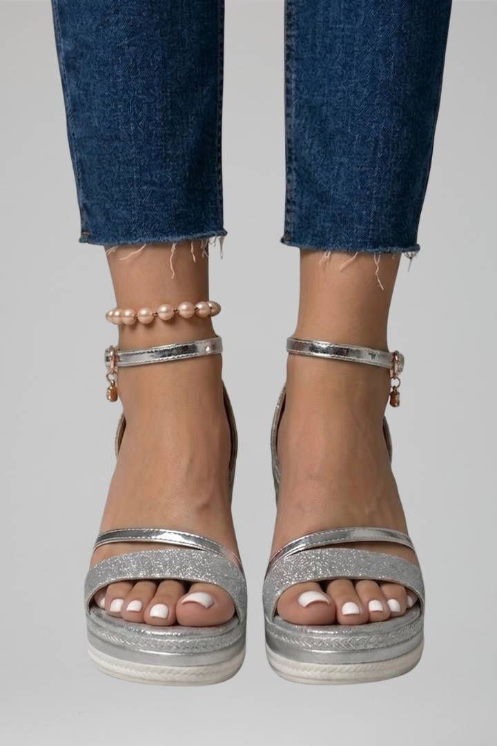 Women's Cushioned Platform Sandals, Slip-On - view 8