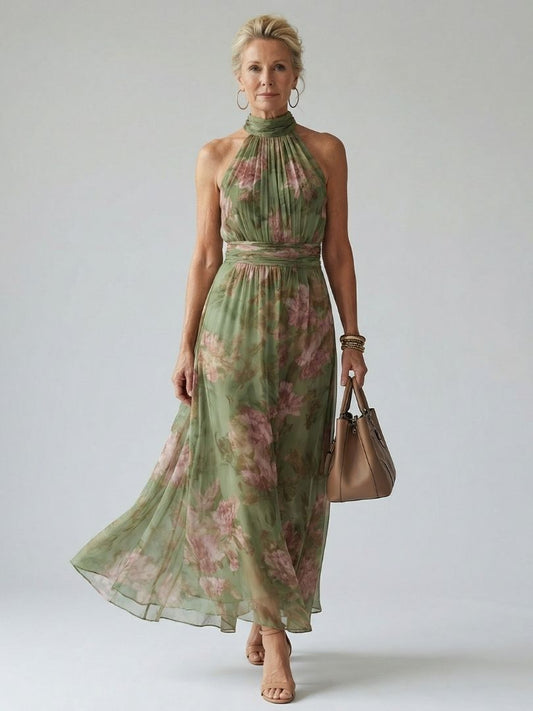 Women's Halter Maxi Dress - view 1
