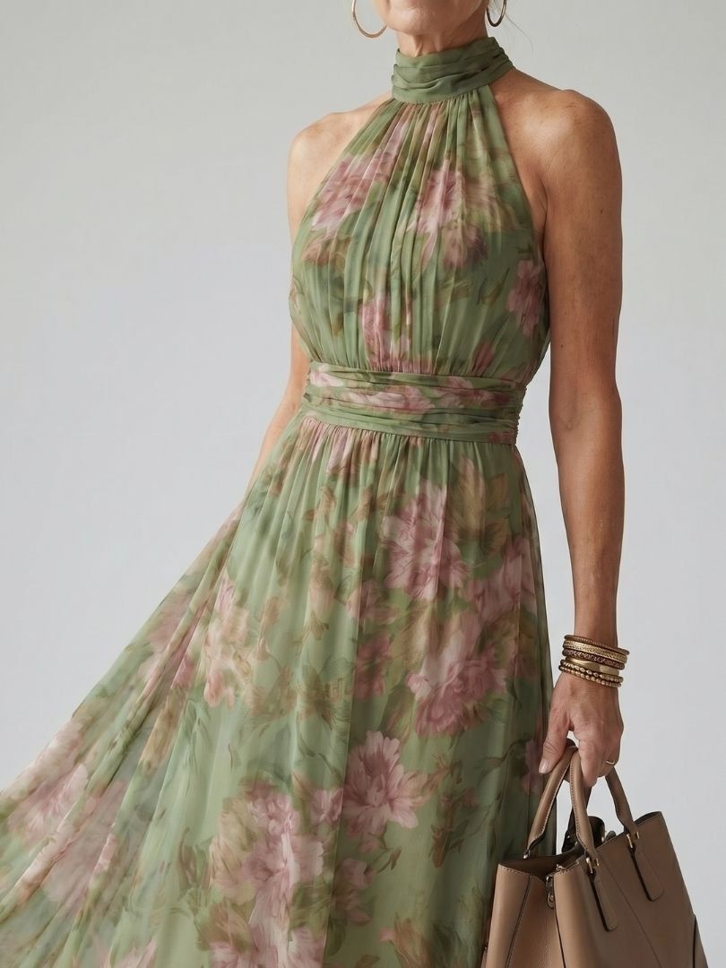 Women's Halter Maxi Dress - view 2