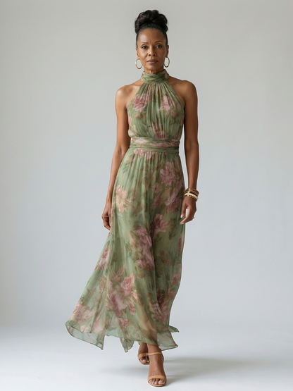 Women's Halter Maxi Dress - view 5