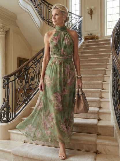 Women's Halter Maxi Dress - view 6