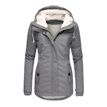 Women's Sherpa-Lined Hooded Parka Water-Resistant - view 1