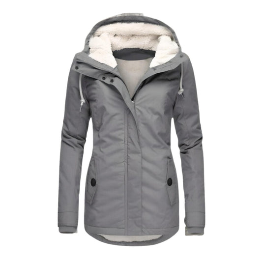 Women's Sherpa-Lined Hooded Parka Water-Resistant - view 1