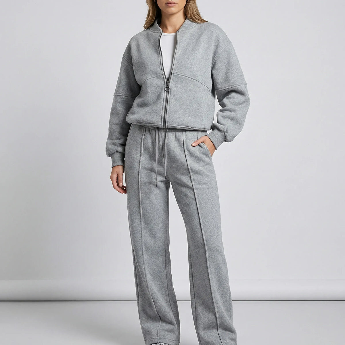 Women's Two-Piece Co-ord Set with Zip Jacket and Joggers - view 1