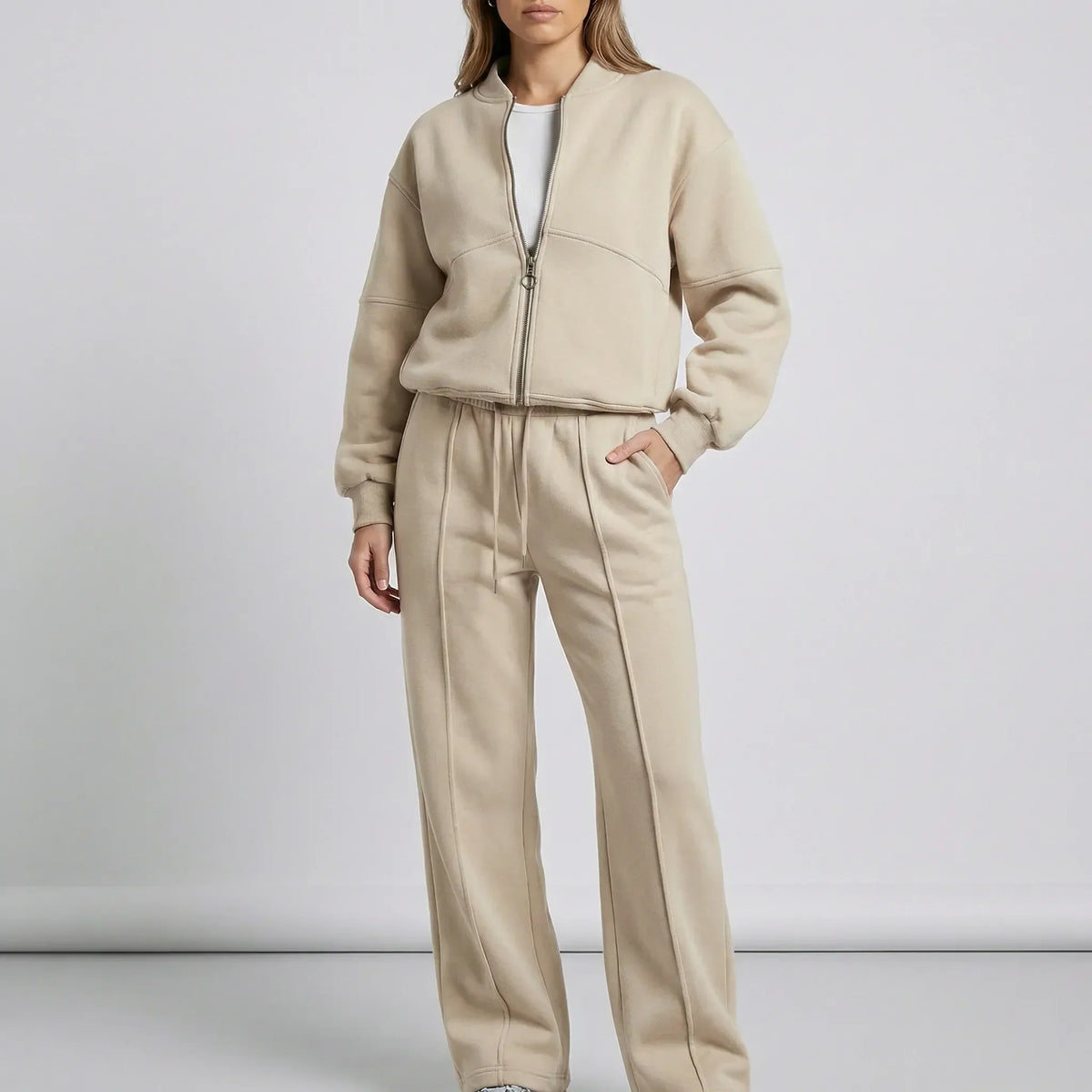 Women's Two-Piece Co-ord Set with Zip Jacket and Joggers - view 2