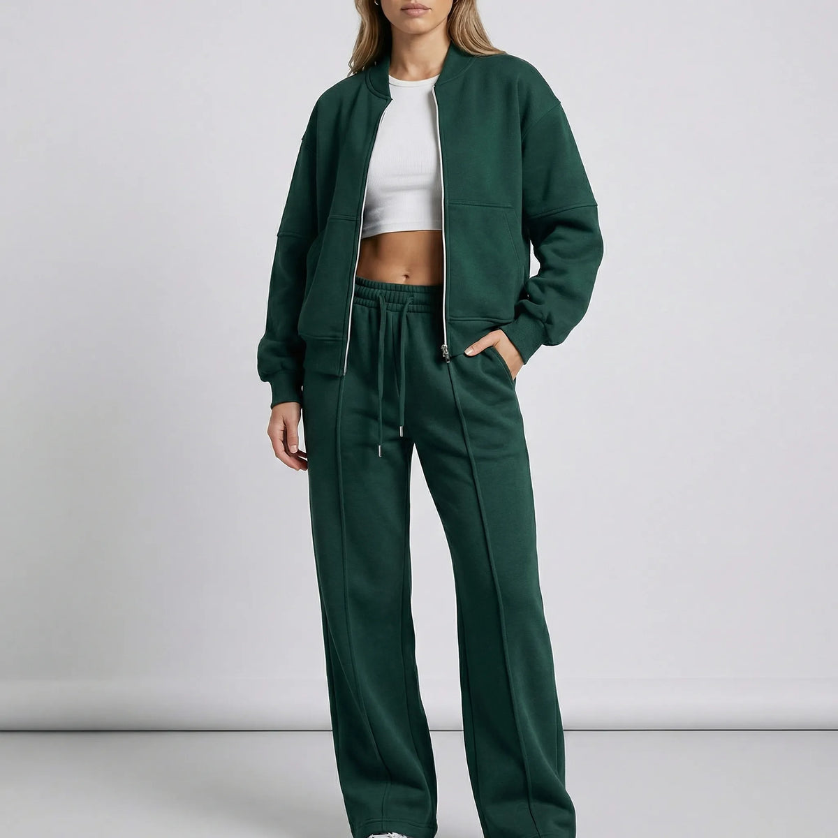 Women's Two-Piece Co-ord Set with Zip Jacket and Joggers - view 6