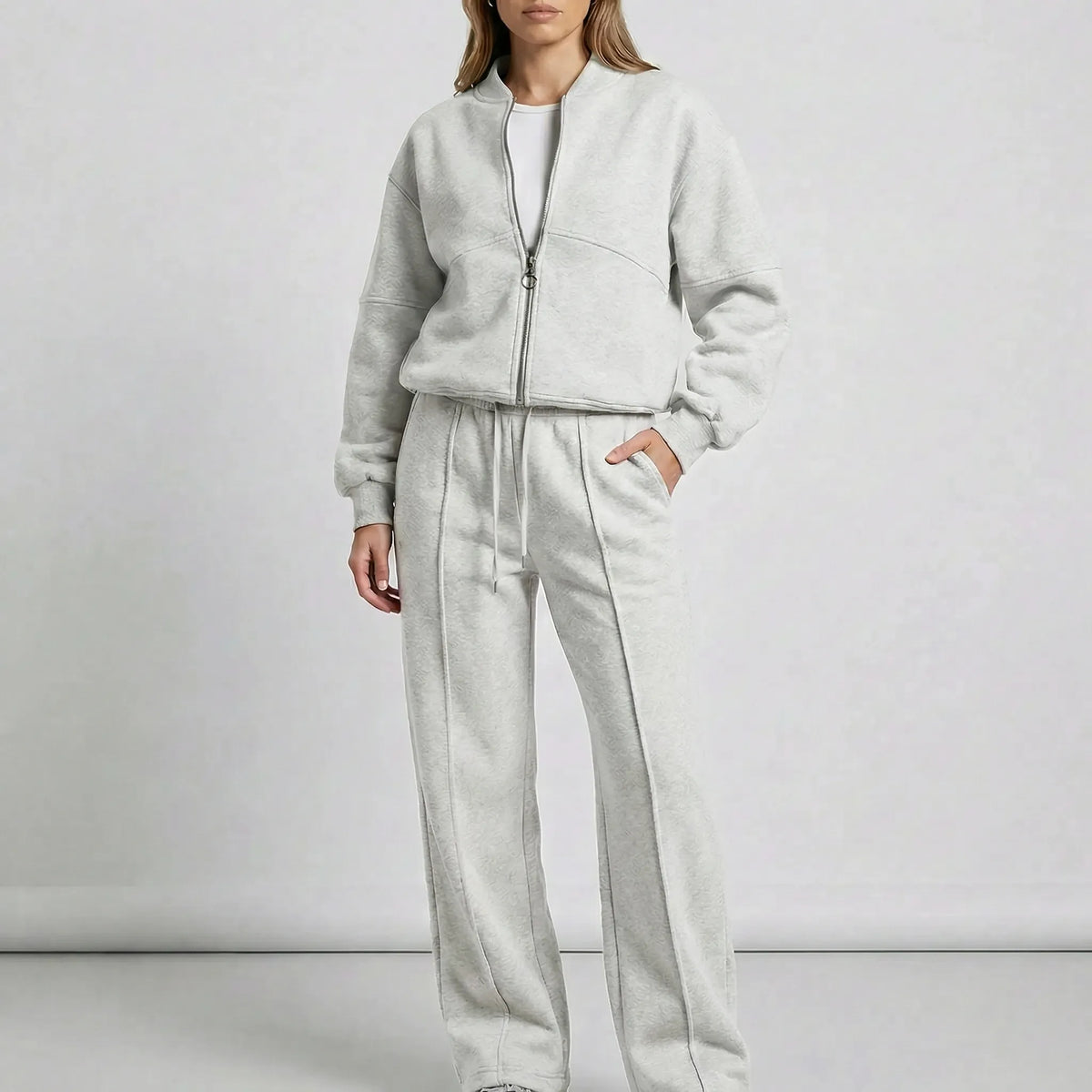 Women's Two-Piece Co-ord Set with Zip Jacket and Joggers - view 7